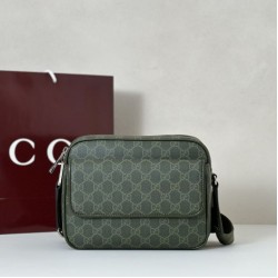 Replica Borsa a tracolla grande Gucci Savoy in tessuto GG Monogram rivestito Marrone 834458 Imitazione
