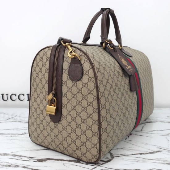 Replica Gucci 772314 Borsa a mano mini Ophidia in GG Supreme Nero Imitazione