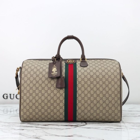 Replica Gucci 772314 Borsa a mano mini Ophidia in GG Supreme Nero Imitazione