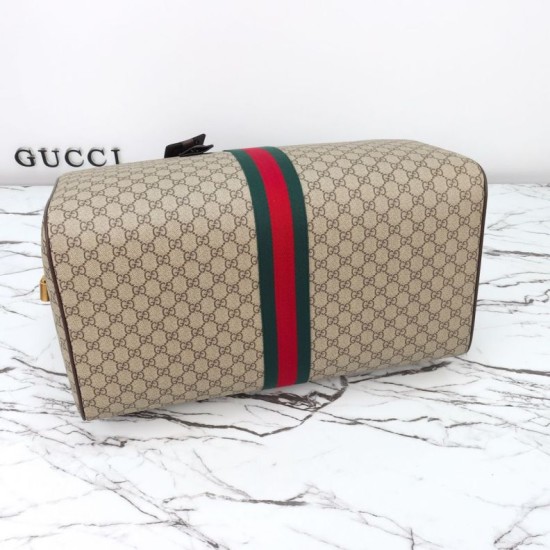 Replica Gucci 772314 Borsa a mano mini Ophidia in GG Supreme Nero Imitazione