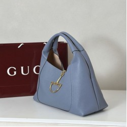 Replica Gucci 837466 Borsa tote grande Giglio in denim GG nero Imitazione
