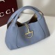 Replica Gucci 837466 Borsa tote grande Giglio in denim GG nero Imitazione