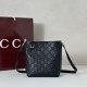 Replica Gucci 847090 Borsa a secchiello nano con GG Emblem in tessuto marrone Imitazione