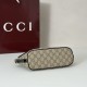 Replica Gucci 847090 Borsa a secchiello nano GG Emblem nera in pelle GG Imitazione