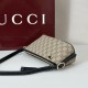 Replica Gucci 847090 Borsa a secchiello nano GG Emblem nera in pelle GG Imitazione