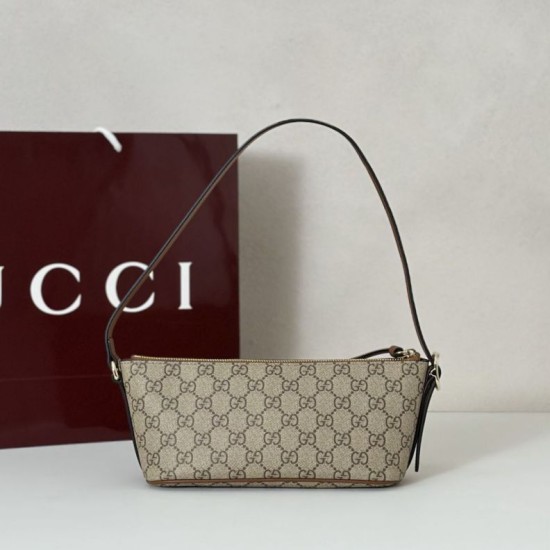 Replica Borsa a tracolla piccola Gucci GG Emblem 847281 Nera Imitazione