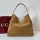 Replica Gucci 850546 850926 borsa tote grande Beatrix in pelle scamosciata Marrone Imitazione