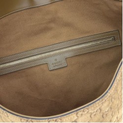Replica Gucci 850546 850926 borsa tote grande Beatrix in pelle scamosciata Marrone Imitazione