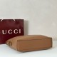Replica Gucci 850546 850926 borsa tote grande Beatrix in morbida pelle liscia Marrone Imitazione