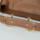 Replica Gucci 850546 850926 borsa tote grande Beatrix in morbida pelle liscia Marrone Imitazione