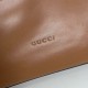 Replica Gucci 850546 850926 borsa tote grande Beatrix in morbida pelle liscia Marrone Imitazione