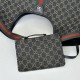 Replica Gucci 815214 Borsa tote media GG Emblem in pelle goffrata rossa Imitazione