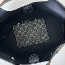 Replica Gucci 815214 Borsa tote media GG Emblem in pelle goffrata rossa Imitazione