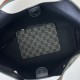 Replica Gucci 815214 Borsa tote media GG Emblem in pelle goffrata rossa Imitazione