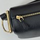 Replica Borsa a tracolla Gucci Half Horsebit Mini/media 860787 Pelle Granata Nero Imitazione