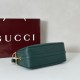 Replica Borsa a tracolla Gucci Half Horsebit Mini/media 860787 Pelle Granata Verde Imitazione