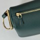 Replica Borsa a tracolla Gucci Half Horsebit Mini/media 860787 Pelle Granata Verde Imitazione