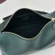 Replica Borsa a tracolla Gucci Half Horsebit Mini/media 860787 Pelle Granata Verde Imitazione