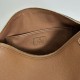 Replica Borsa a tracolla Gucci Half Horsebit Mini/media 860787 Pelle Granata Marrone Imitazione