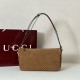 Replica Borsa a tracolla Gucci Half Horsebit Mini/media 860787 Pelle Granata Marrone Imitazione
