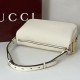Replica Borsa a tracolla Gucci Half Horsebit Mini/media 860787 Pelle Granata Marrone Imitazione