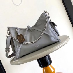 Replica Borsa a tracolla Louis Vuitton CarryAll Cargo Vibe PM M12579 Grigia Imitazione