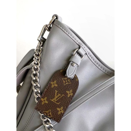 Replica Borsa a tracolla Louis Vuitton CarryAll Cargo Vibe PM M12579 Grigia Imitazione