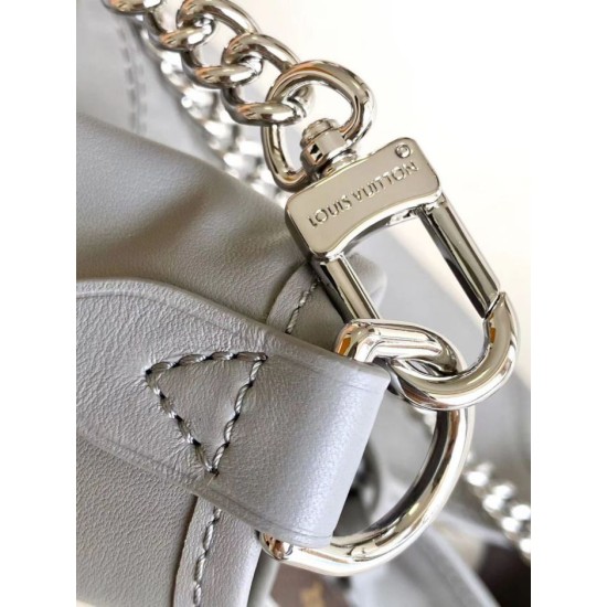 Replica Borsa a tracolla Louis Vuitton CarryAll Cargo Vibe PM M12579 Grigia Imitazione