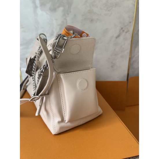 Replica Borsa a tracolla Louis Vuitton CarryAll Cargo Vibe PM M12919 Beige False Replica Borsa a tracolla Louis Vuitton CarryAll Cargo Vibe PM M12919 Beige Imitazione