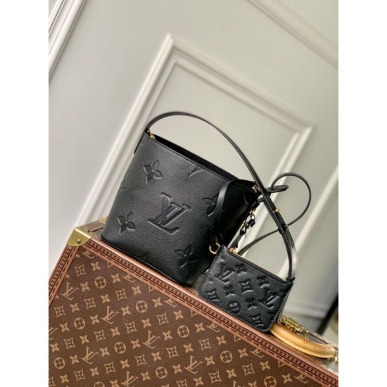 Replica Borsa a secchiello Louis Vuitton All In BB M13480 Nera Imitazione