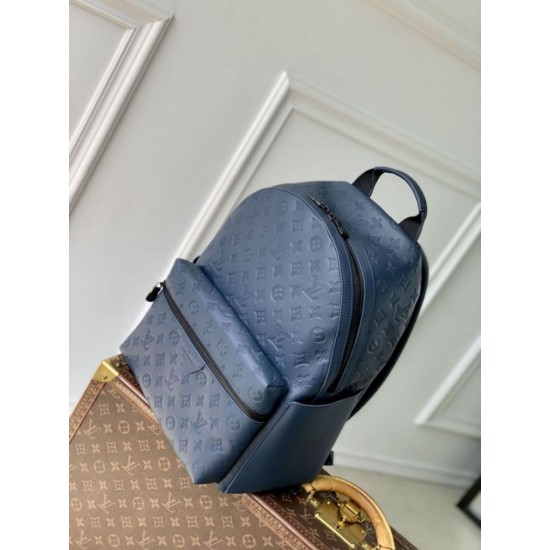 Replica Borsa zaino Discovery LV da uomo M14884 Blu Imitazione