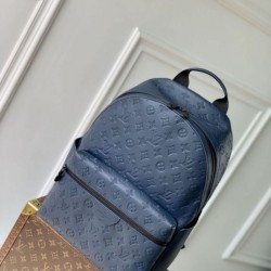 Replica Borsa zaino Discovery LV da uomo M14884 Blu Imitazione