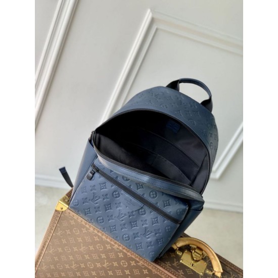 Replica Borsa zaino Discovery LV da uomo M14884 Blu Imitazione