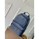 Replica Borsa zaino Discovery LV da uomo M14884 Blu Imitazione