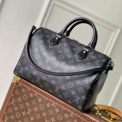 Replica Borsa da uomo Louis Vuitton Speedy Soft 30 M15102 Monogram Eclipse Imitazione