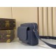 Replica Louis Vuitton Borsa da uomo Boarding Messenger LV Aerogram M15260 Blu Imitazione