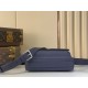 Replica Louis Vuitton Borsa da uomo Boarding Messenger LV Aerogram M15260 Blu Imitazione