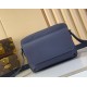 Replica Louis Vuitton Borsa da uomo Boarding Messenger LV Aerogram M15260 Blu Imitazione