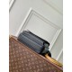 Replica Borsa a tracolla Boarding Louis Vuitton LV Aerogram da uomo M15265 Nera Imitazione
