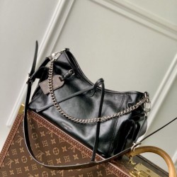 Replica Borsa a tracolla Louis Vuitton CarryAll Cargo Vibe PM M24861 Nera Imitazione