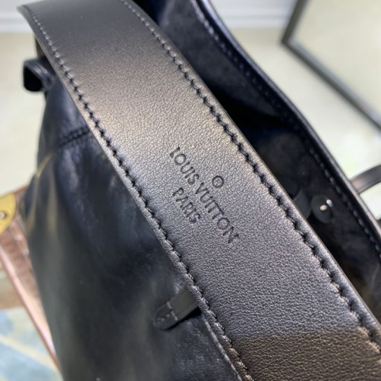Replica Borsa a tracolla Louis Vuitton CarryAll Cargo Vibe PM M24861 Nera False Replica Borsa a tracolla Louis Vuitton CarryAll Cargo Vibe PM M24861 Nera Imitazione