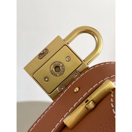 Replica Borsa a secchiello Louis Vuitton Low Key Hobo m24974 Marrone Imitazione