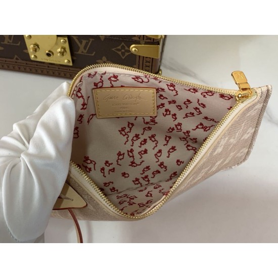 Replica Borsa a secchiello Louis Vuitton All In GM M25727 Firma Meowgram Imitazione