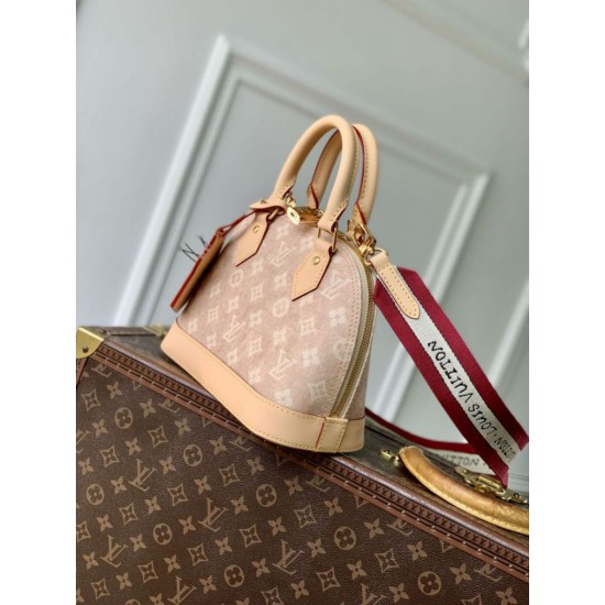 Replica Borsa Louis Vuitton Alma BB M25728 Firma Meowgram Imitazione