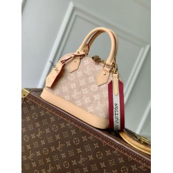 Replica Borsa Louis Vuitton Alma BB M25728 Firma Meowgram Imitazione