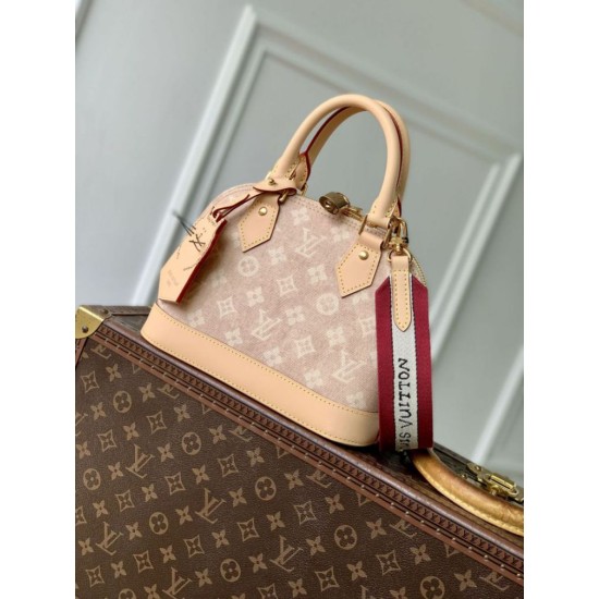 Replica Borsa Louis Vuitton Alma BB M25728 Firma Meowgram Imitazione
