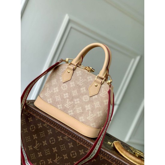 Replica Borsa Louis Vuitton Alma BB M25728 Firma Meowgram Imitazione