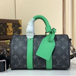 Replica Borsa Keepall Bandoulière 25 M25885 Verde Imitazione