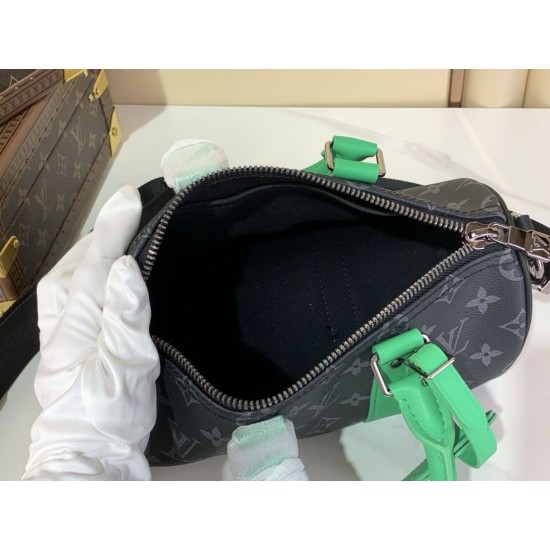 Replica Borsa Keepall Bandoulière 25 M25885 Verde Imitazione
