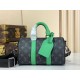 Replica Borsa Keepall Bandoulière 25 M25885 Verde Imitazione